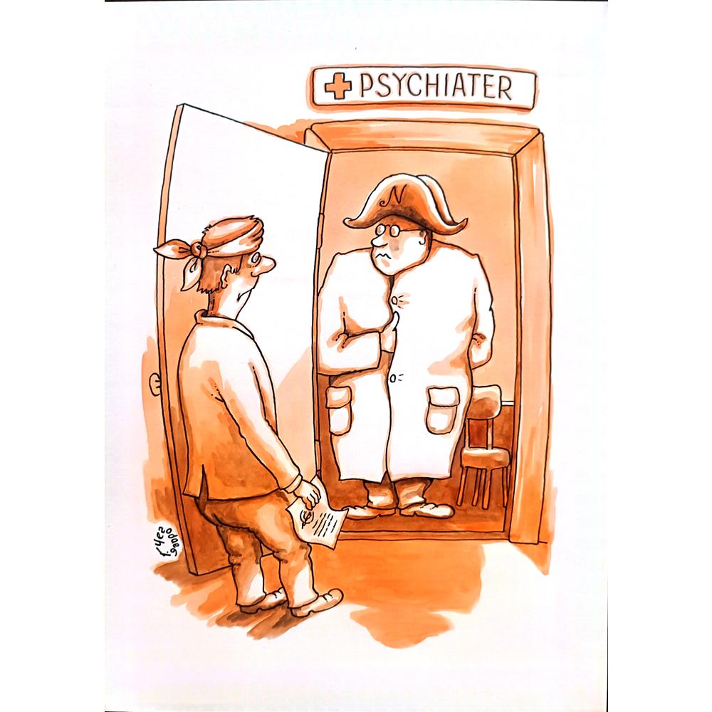 Gennady Chegodayev 29x21cm Orijinal Karikatür BOD02165