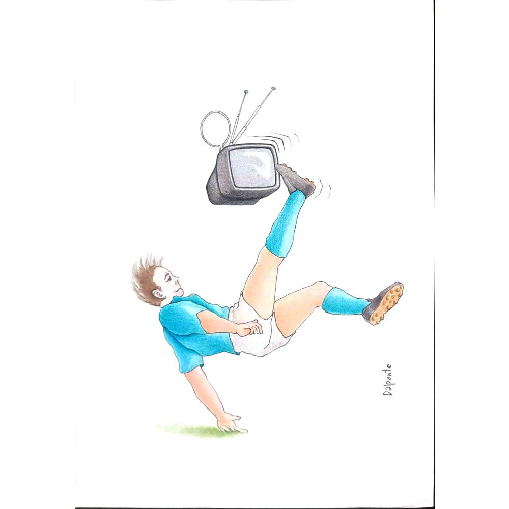 Paolo Dalpoute 29x21cm Orijinal Karikatür BOD02168