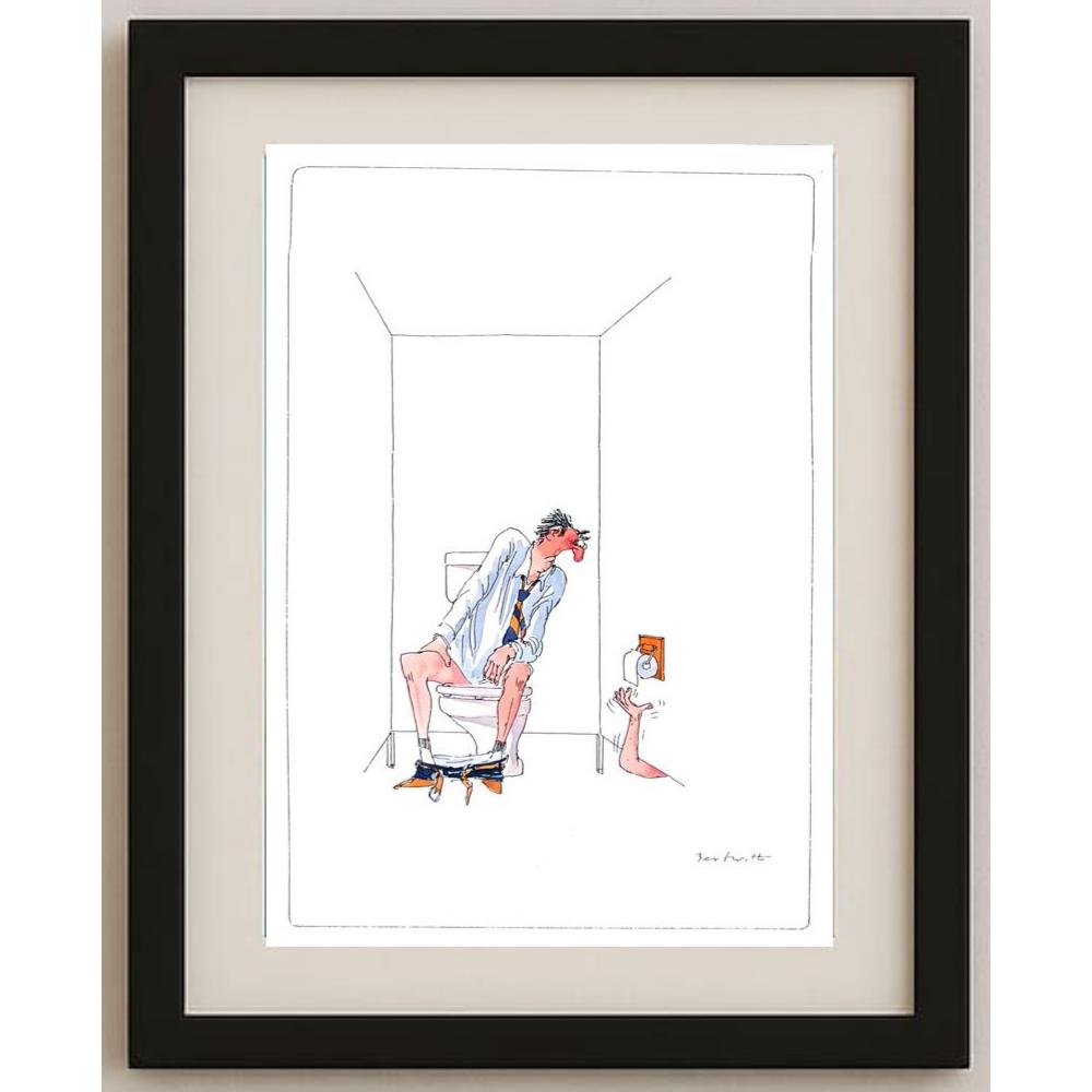 Bert Witte 29x21cm Orijinal Karikatür BOD02170