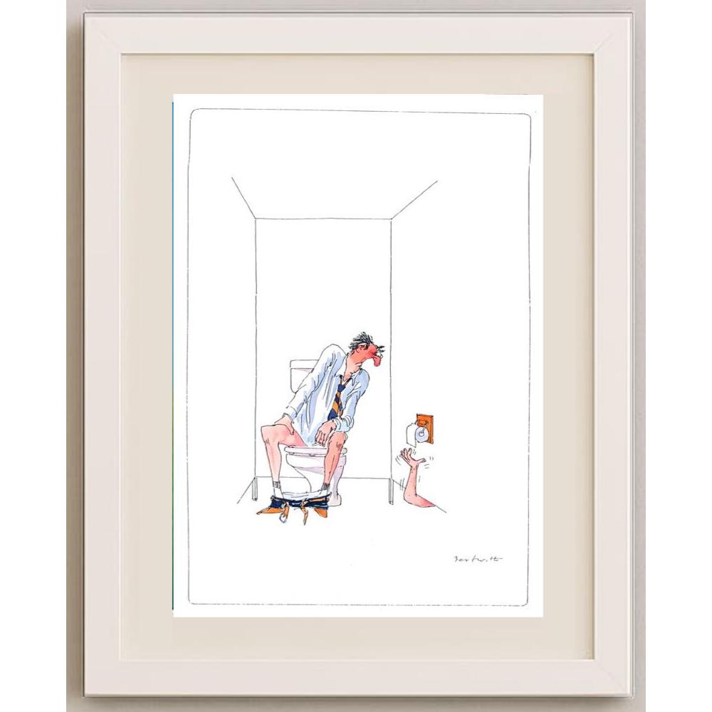 Bert Witte 29x21cm Orijinal Karikatür BOD02170