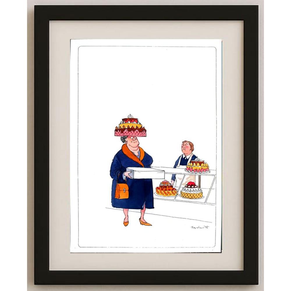 Bert Witte 29x21cm Orijinal Karikatür BOD02171