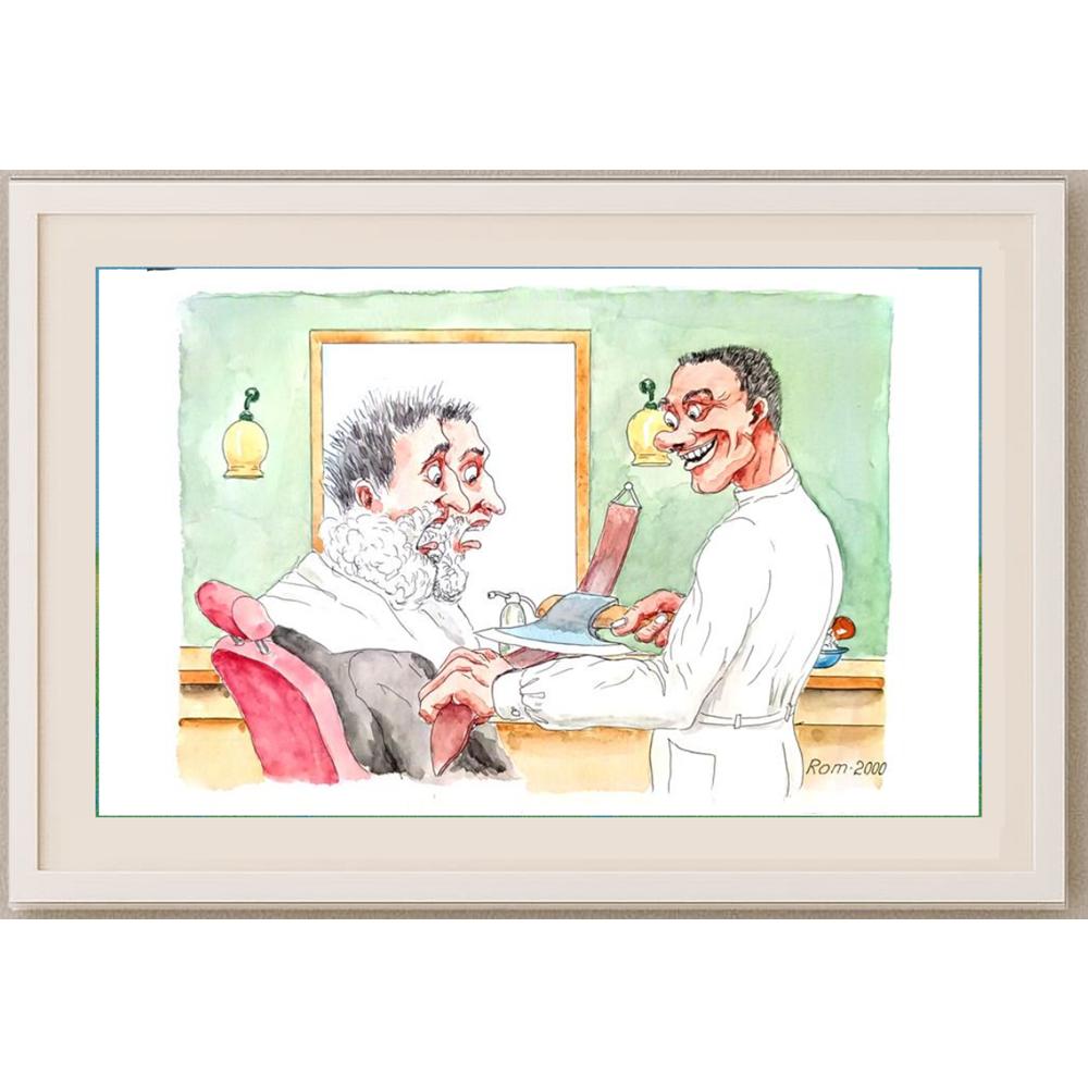 Romanov Vladimir 29x21cm Orijinal Karikatür BOD02172
