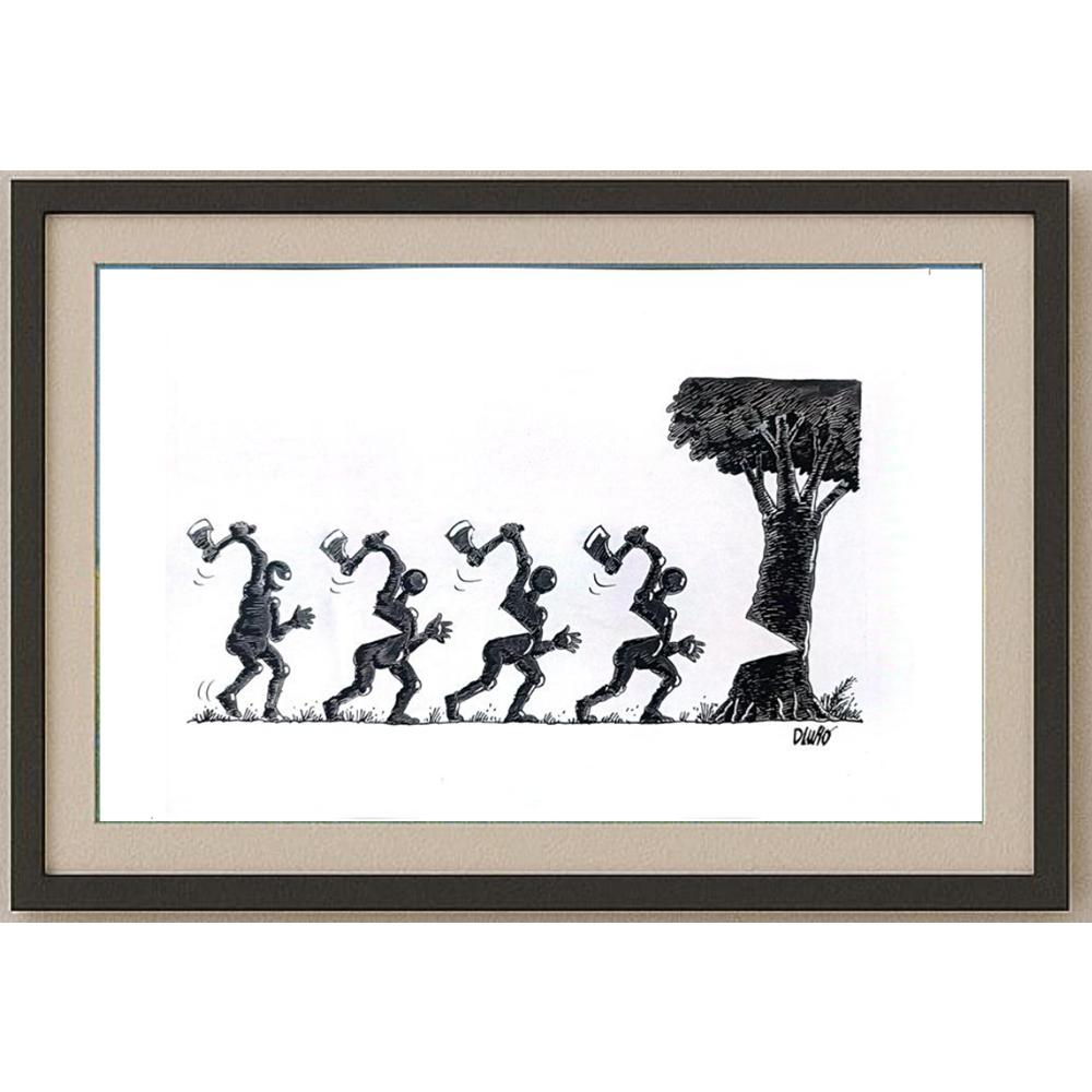 Dluhopolszky Laszle 29x21cm Orijinal Karikatür BOD02175
