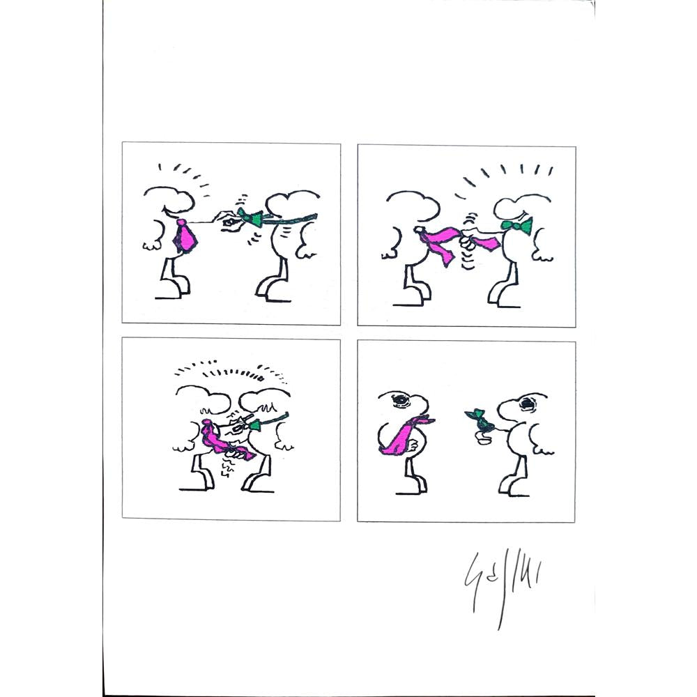 Sajini Ugo Alessandro 29x21cm Orijinal Karikatür BOD02177