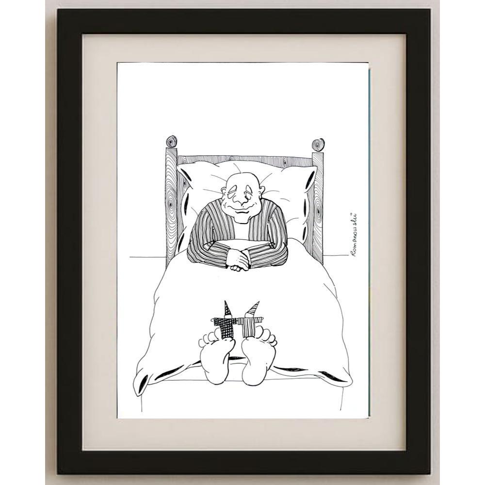 Zdzislaw Romanovski 29x21cm Orijinal Karikatür BOD02180