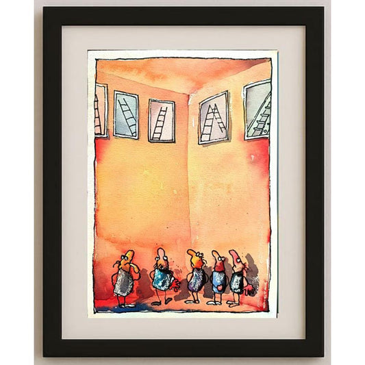 Tomas Kozyra 29x21cm Orijinal Karikatür BOD02189