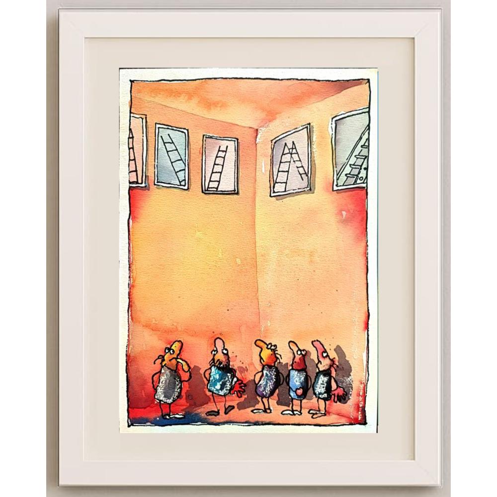 Tomas Kozyra 29x21cm Orijinal Karikatür BOD02189