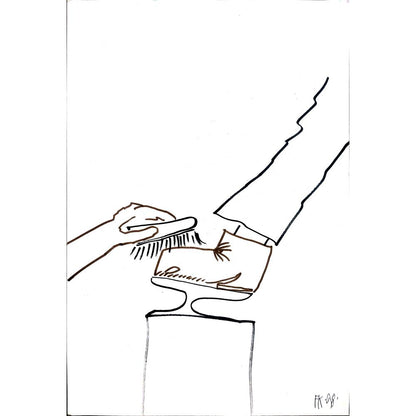 Fedor Kritovak 29x21cm Orijinal Karikatür BOD02192
