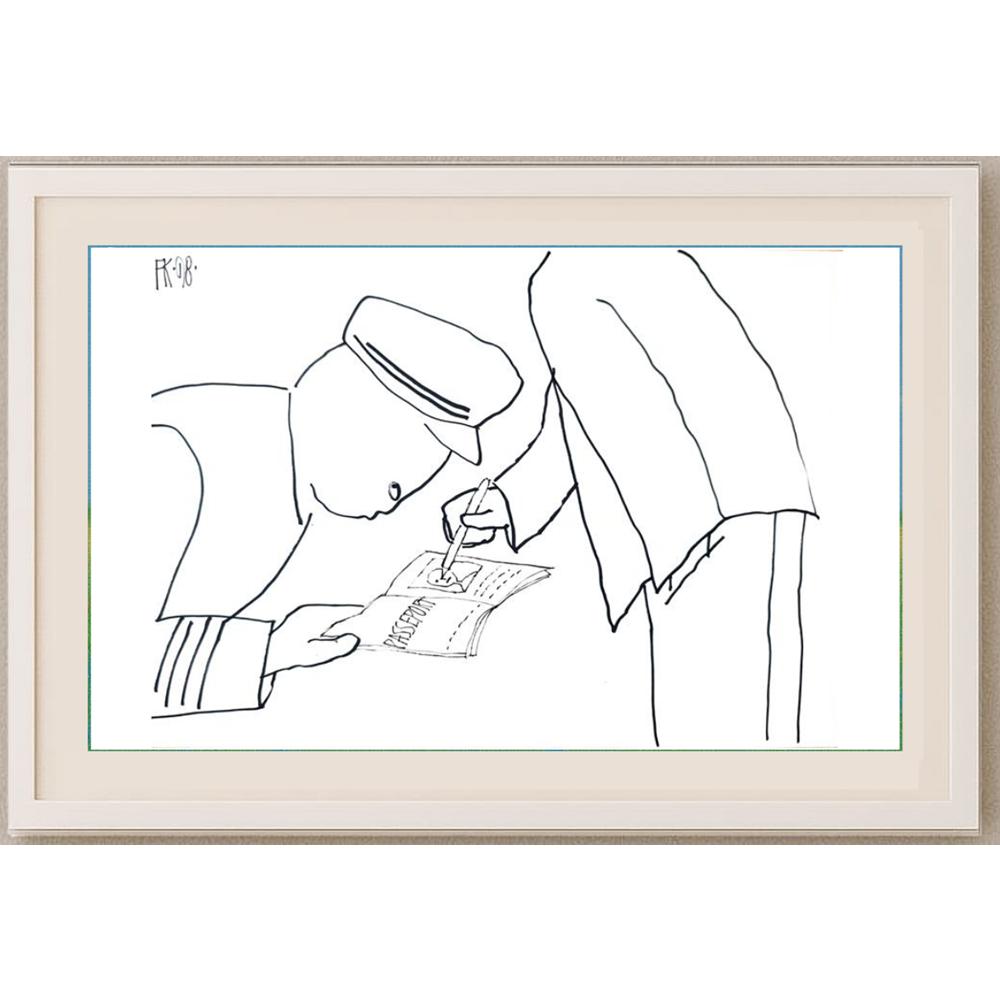 Fedor Kritovak 29x21cm Orijinal Karikatür BOD02193
