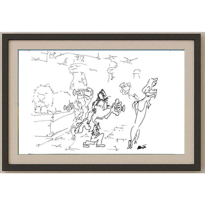 Branko Premuzic 29x21cm Orijinal Karikatür BOD02194