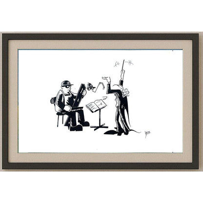 Hrvoje Bilic 29x21cm Orijinal Karikatür BOD02197