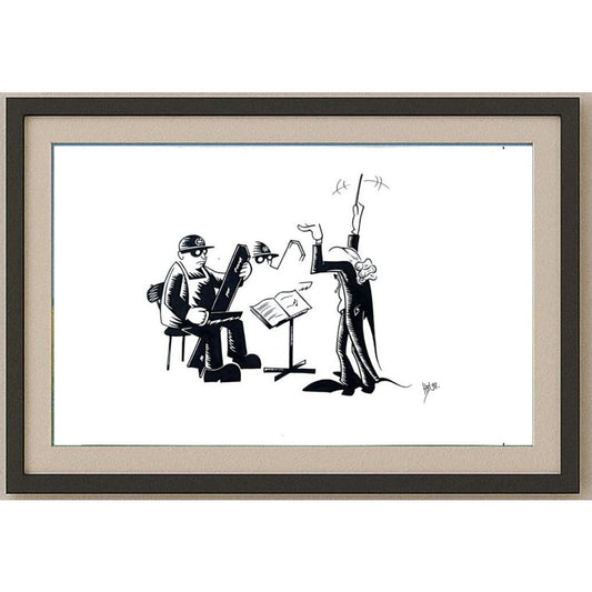 Hrvoje Bilic 29x21cm Orijinal Karikatür BOD02197