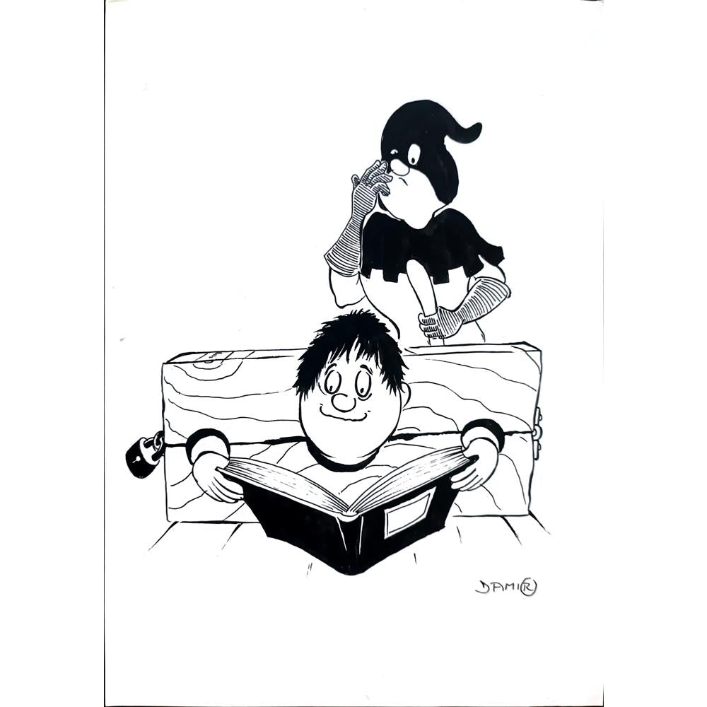 Damir Novak 29x21cm Orijinal Karikatür BOD02200