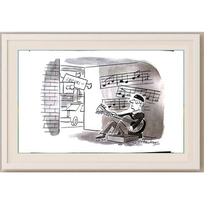 David Hawker 29x21cm Orijinal Karikatür BOD02204