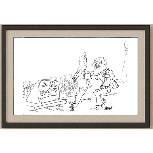Branko Premuzic 29x21cm Orijinal Karikatür BOD02205
