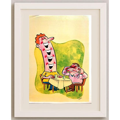 Francisco Juska Filho 29x21cm Orijinal Karikatür BOD02206