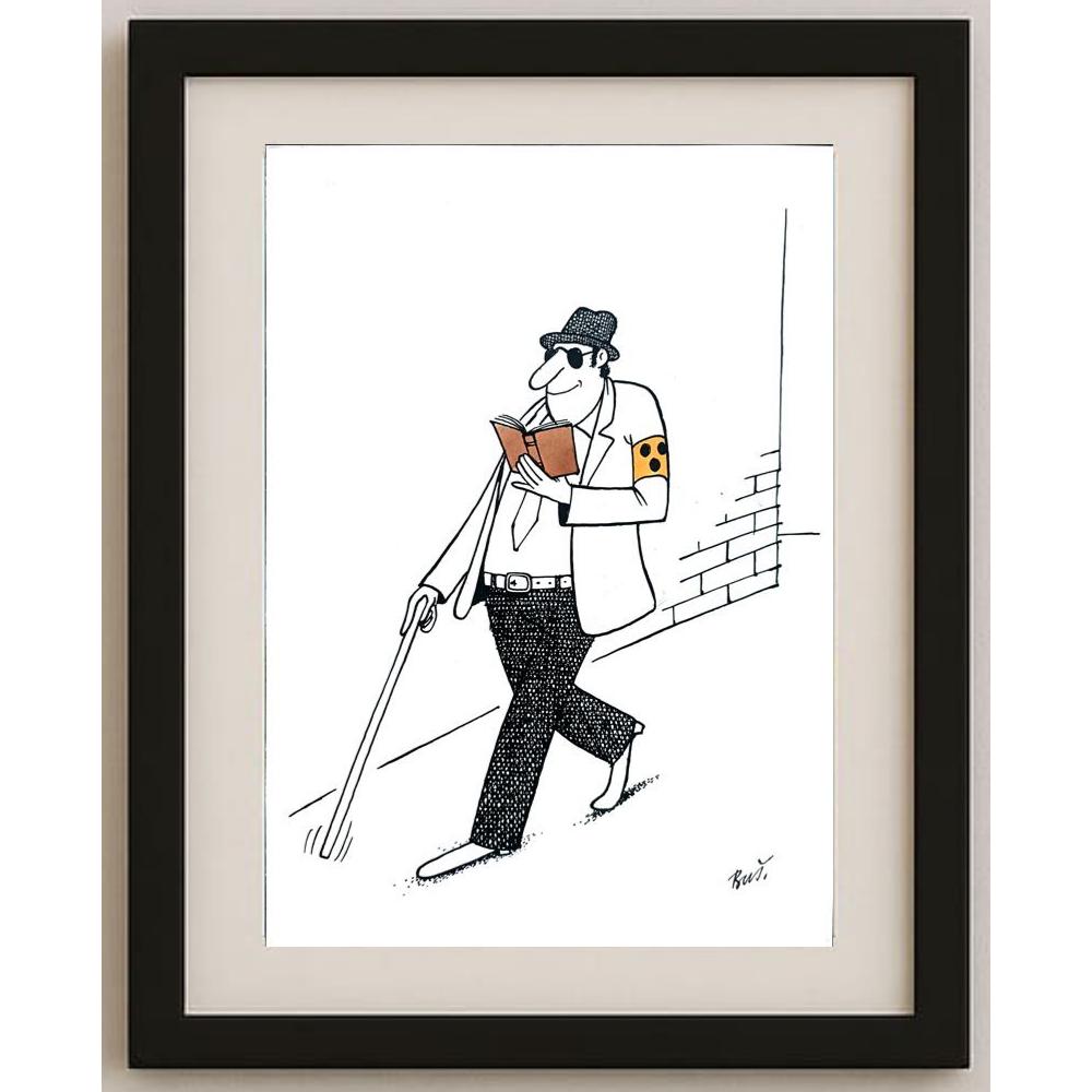 Jaw Bubla 29x21cm Orijinal Karikatür BOD02207