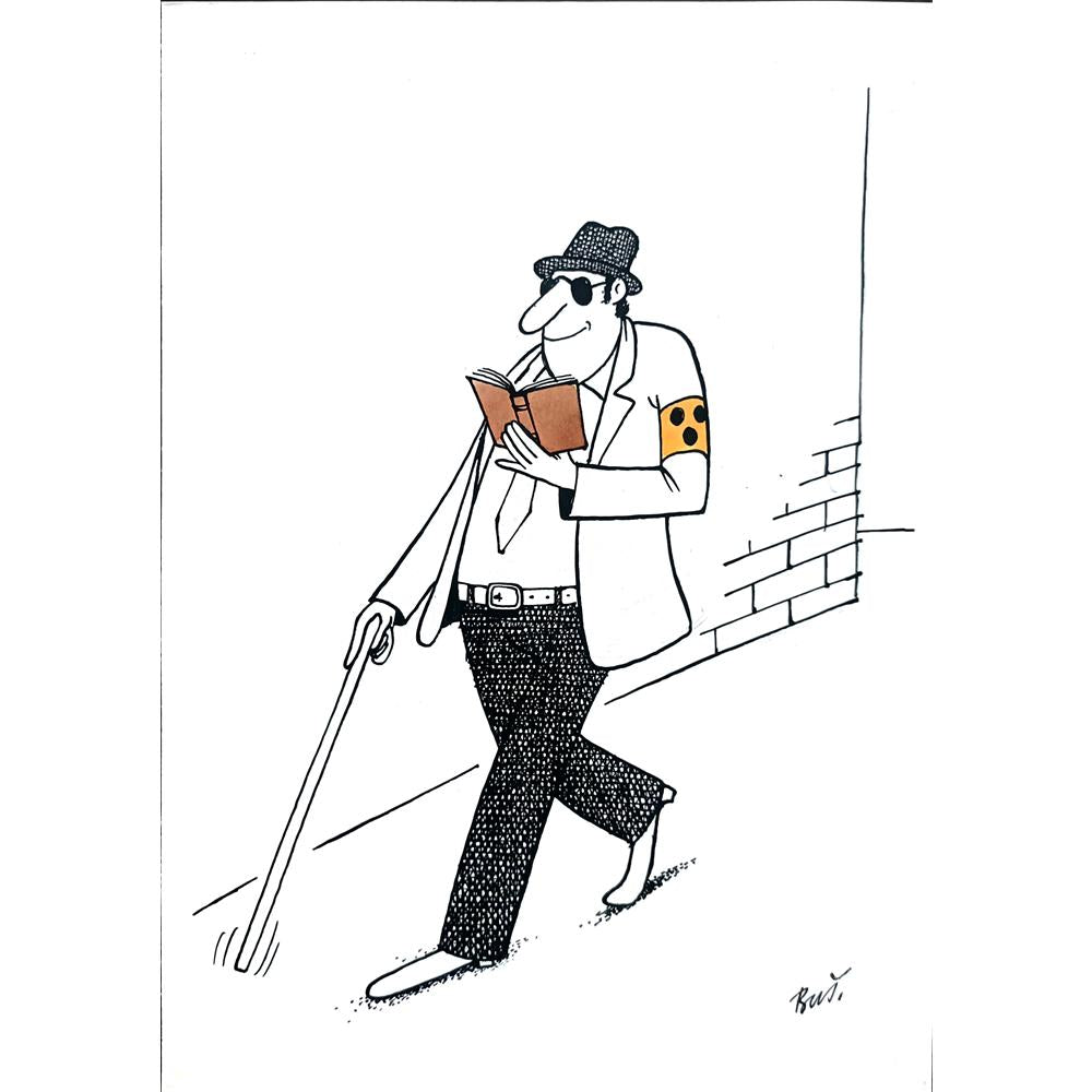 Jaw Bubla 29x21cm Orijinal Karikatür BOD02207