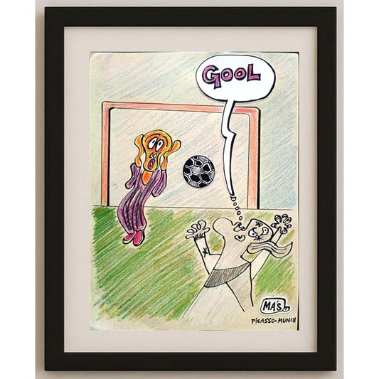Sergio Mas 24x18cm Orijinal Karikatür BOD02212