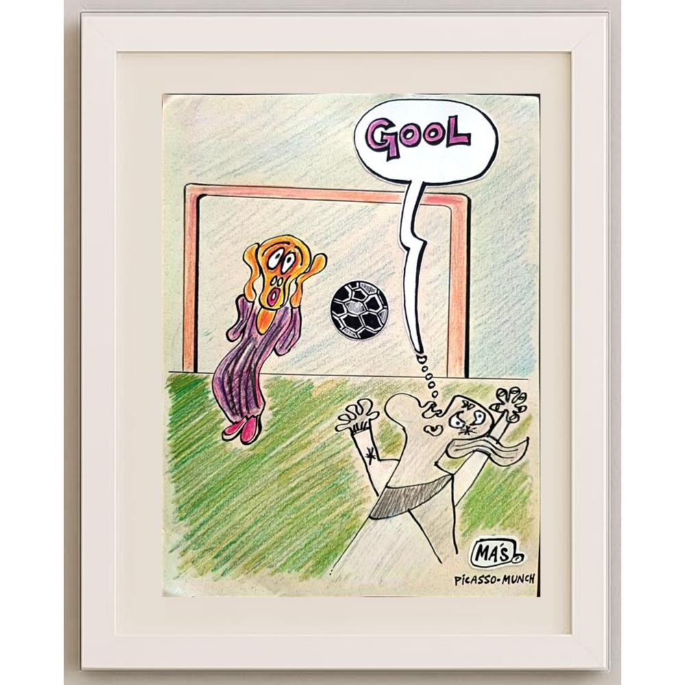 Sergio Mas 24x18cm Orijinal Karikatür BOD02212