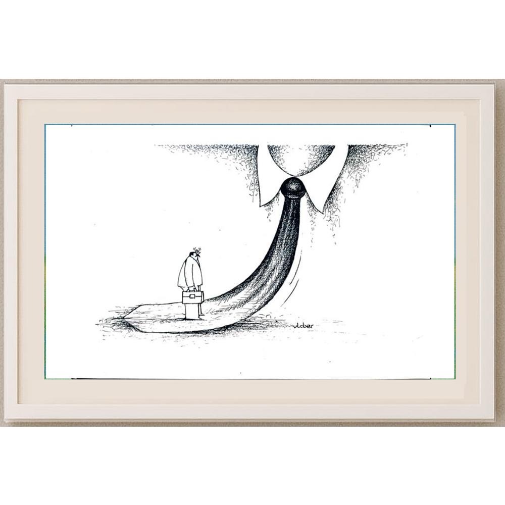 Vladimiras Beresniovas 29x21cm Orijinal Karikatür BOD02213