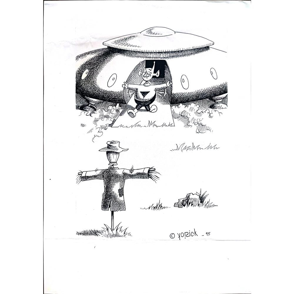 Alvara Polo 29x21cm Orijinal Karikatür BOD02218