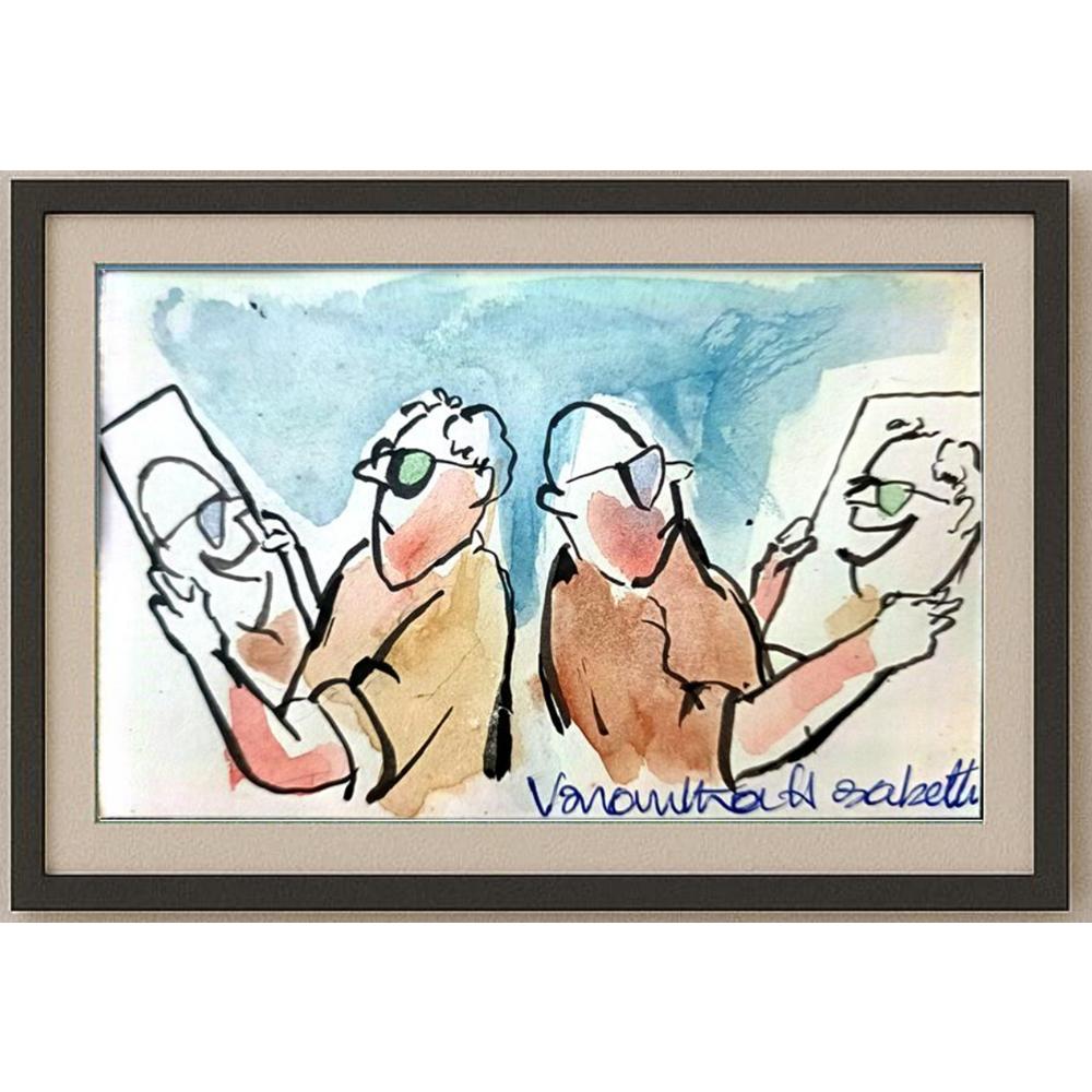 Vasantha Hosabettu 13x 9cm Orijinal Karikatür BOD02220