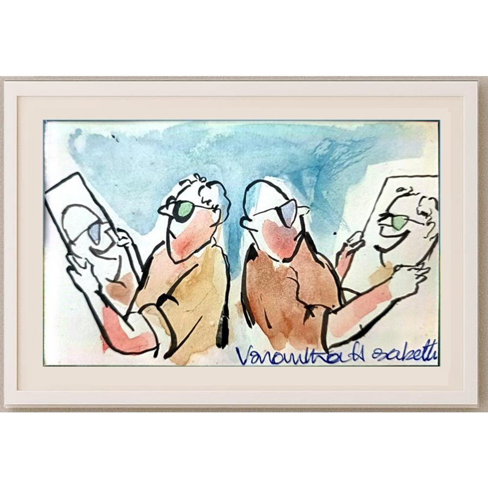 Vasantha Hosabettu 13x 9cm Orijinal Karikatür BOD02220