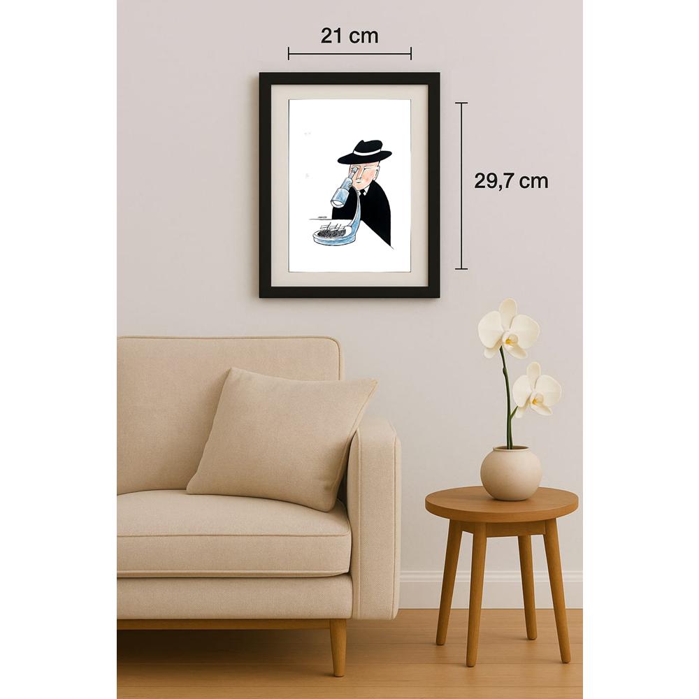 Milos Panig Pango 29x21cm Orijinal Karikatür BOD02222