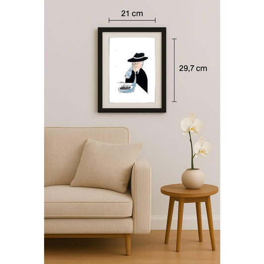 Milos Panig Pango 29x21cm Orijinal Karikatür BOD02222