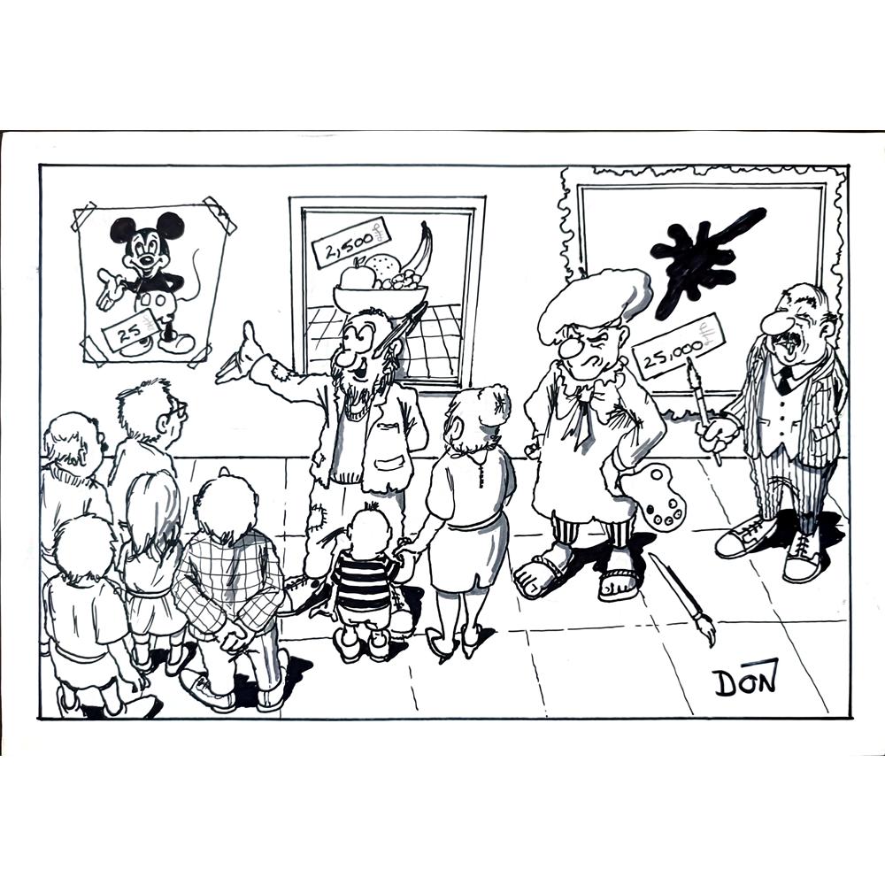 Martin Honeysett 29x21cm Orijinal Karikatür BOD02223