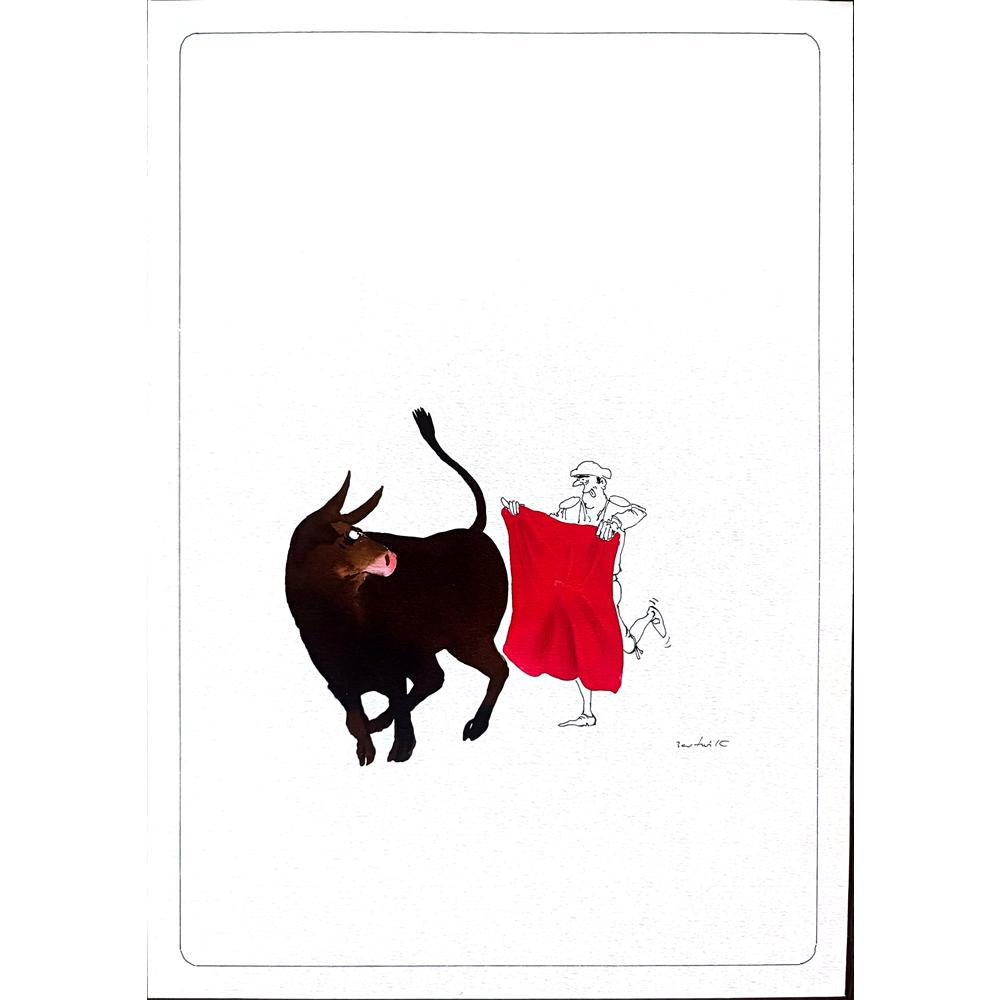 Bert Witte 29x21cm Orijinal Karikatür BOD02226
