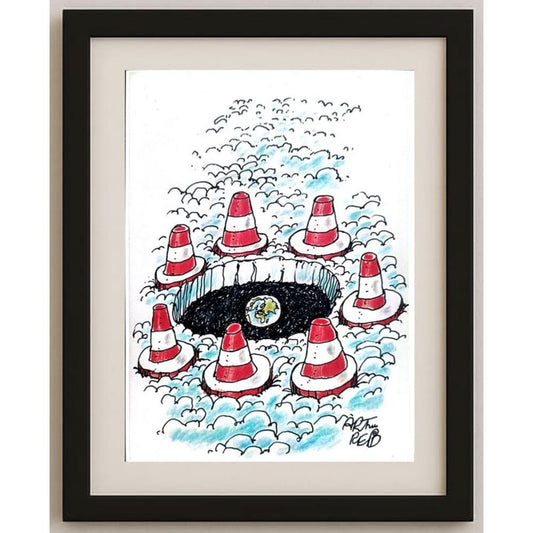 Arthur Reid 29x21cm Orijinal Karikatür BOD02229