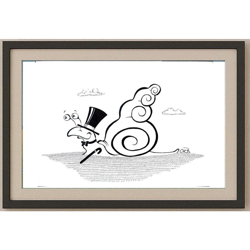 Chris Hovian 29x21cm Orijinal Karikatür BOD02232