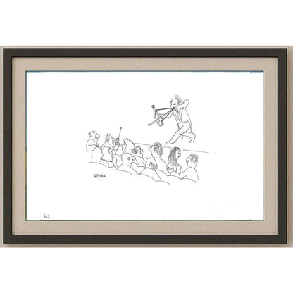 Frank Hoffman 29x21cm Orijinal Karikatür BOD02233