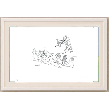 Frank Hoffman 29x21cm Orijinal Karikatür BOD02233