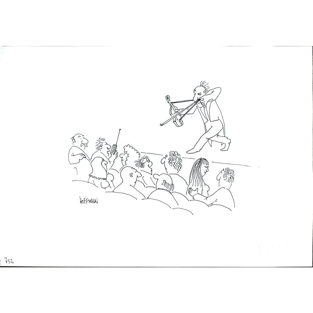 Frank Hoffman 29x21cm Orijinal Karikatür BOD02233