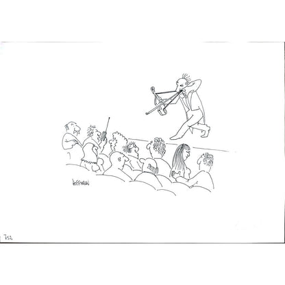 Frank Hoffman 29x21cm Orijinal Karikatür BOD02233