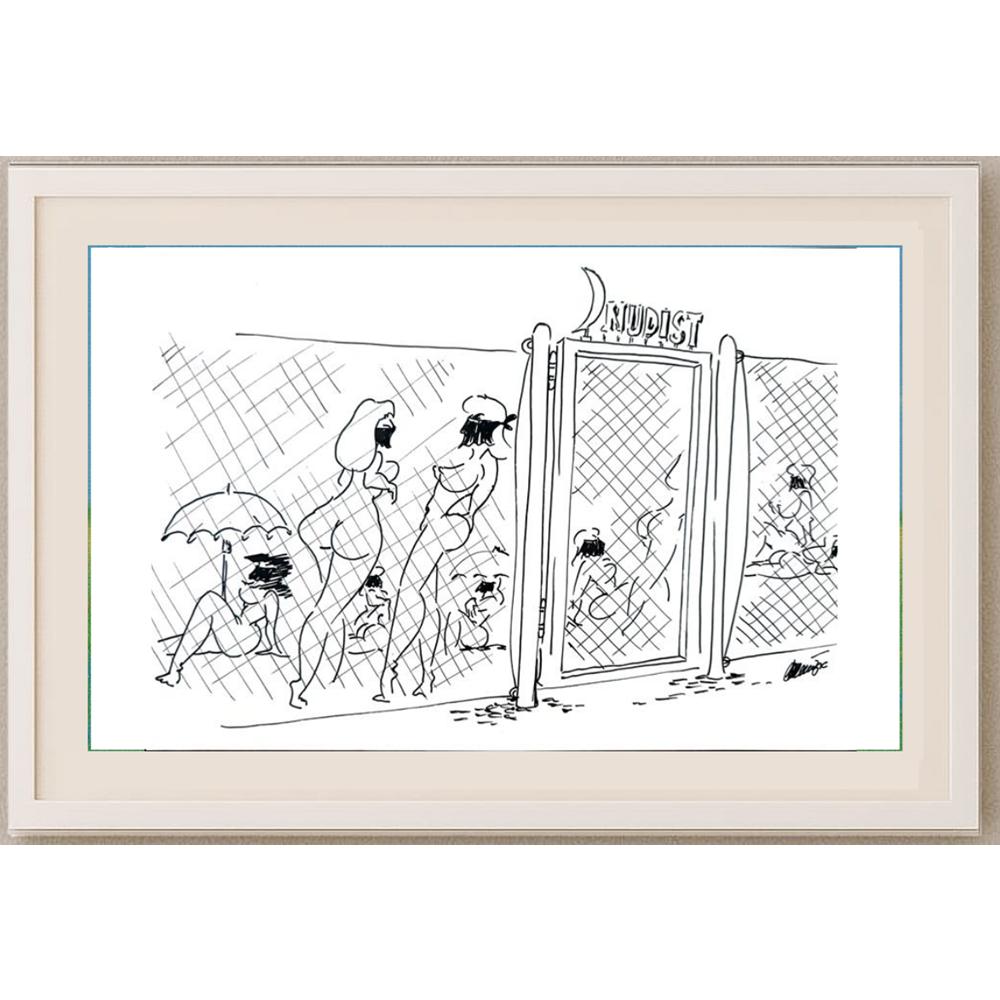 Branko Premuzic 29x21cm Orijinal Karikatür BOD02235