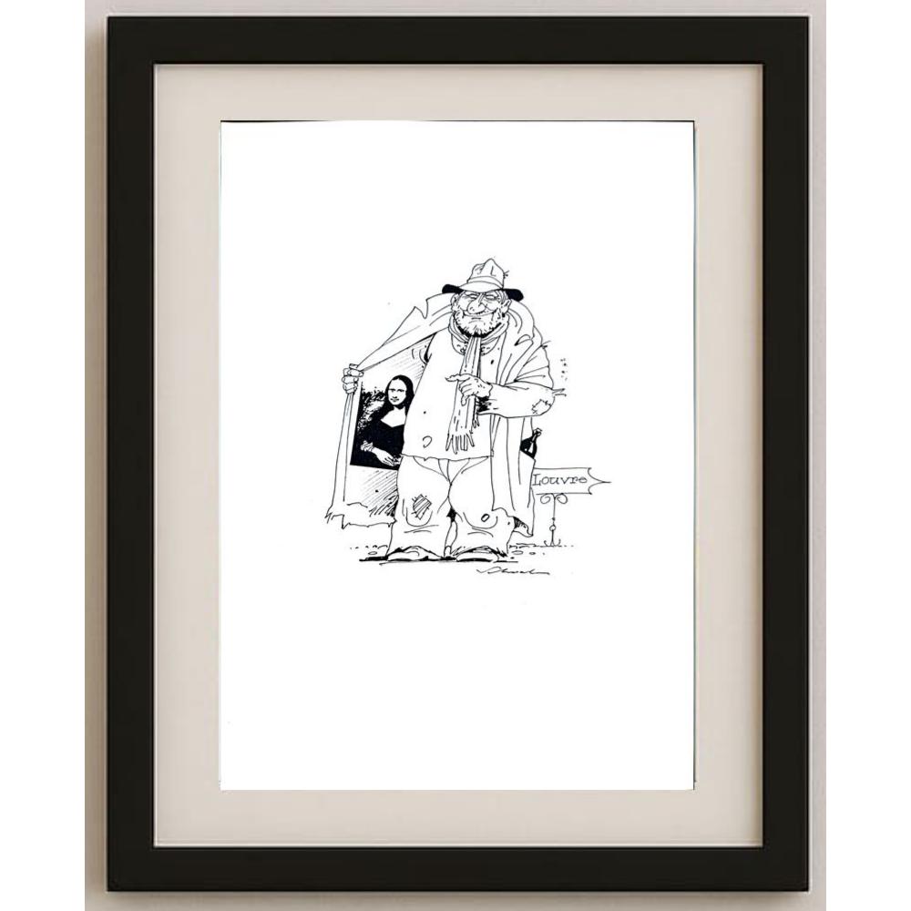 Reiner Schwalme 29x21cm Orijinal Karikatür BOD02236