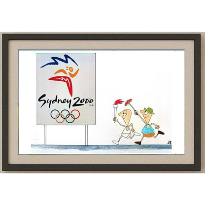 Louis Postruzin 29x21cm Orijinal Karikatür BOD02239