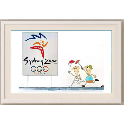 Louis Postruzin 29x21cm Orijinal Karikatür BOD02239