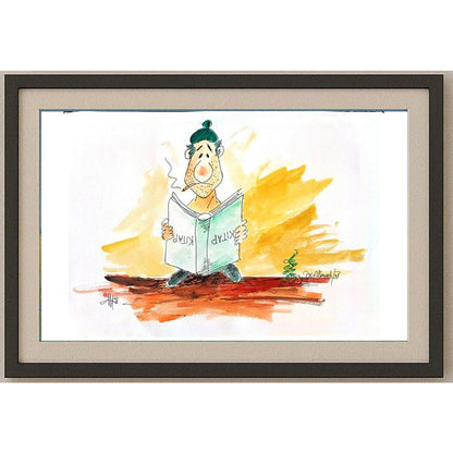 Arif Ali Albayrak 29x21cm Orijinal Karikatür BOD02241