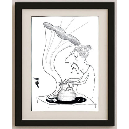 Andy Chaushu 29x21cm Orijinal Karikatür BOD02243