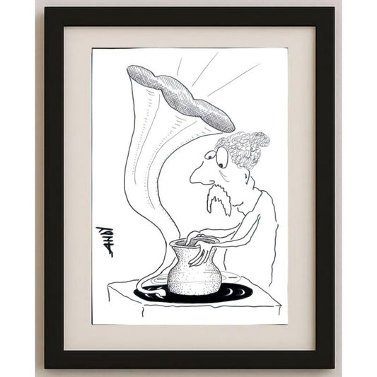Andy Chaushu 29x21cm Orijinal Karikatür BOD02243