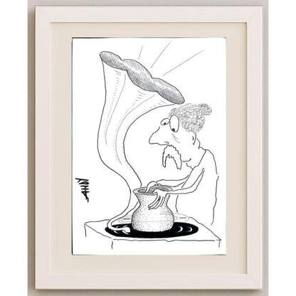 Andy Chaushu 29x21cm Orijinal Karikatür BOD02243