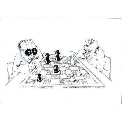 Tsvetomir Veleshky 29x21cm Orijinal Karikatür BOD02244
