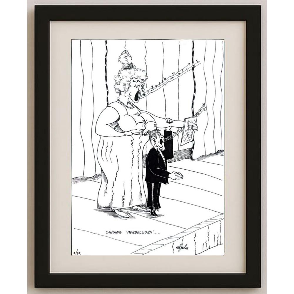 Hekkelman 29x21cm Orijinal Karikatür BOD02246