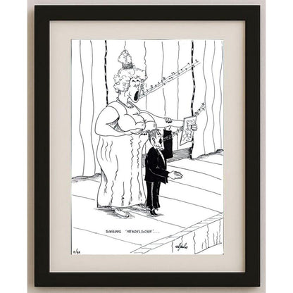 Hekkelman 29x21cm Orijinal Karikatür BOD02246