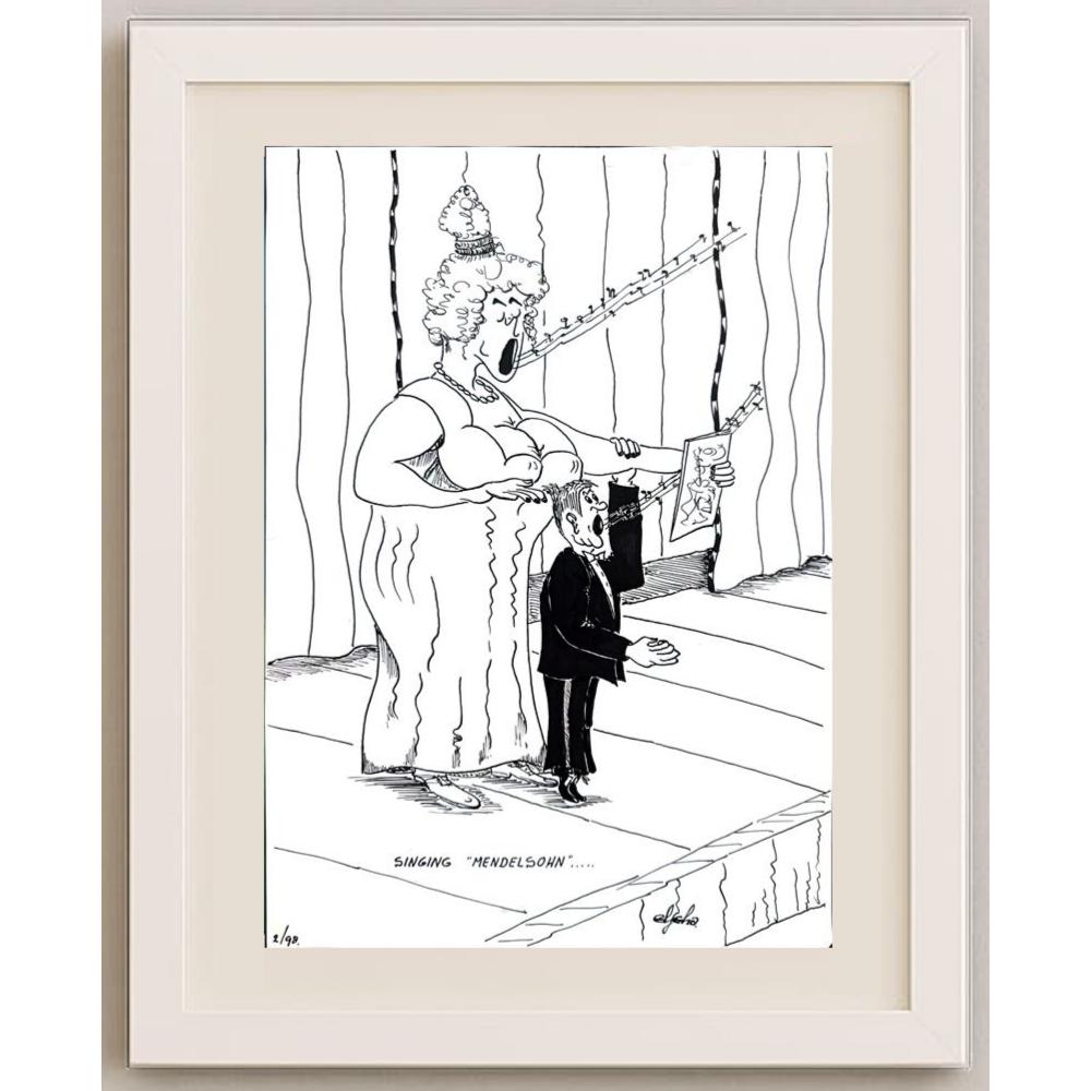 Hekkelman 29x21cm Orijinal Karikatür BOD02246